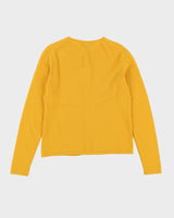 Mustard Yellow Cashmere Cardigan - S