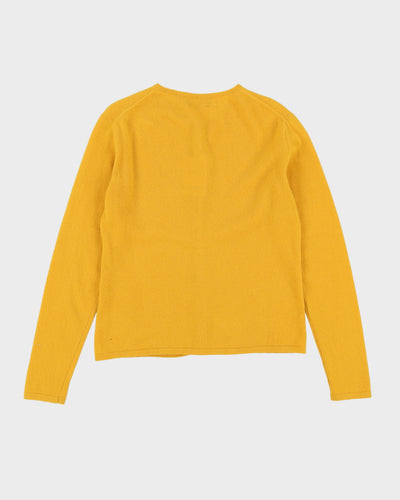 Mustard Yellow Cashmere Cardigan - S