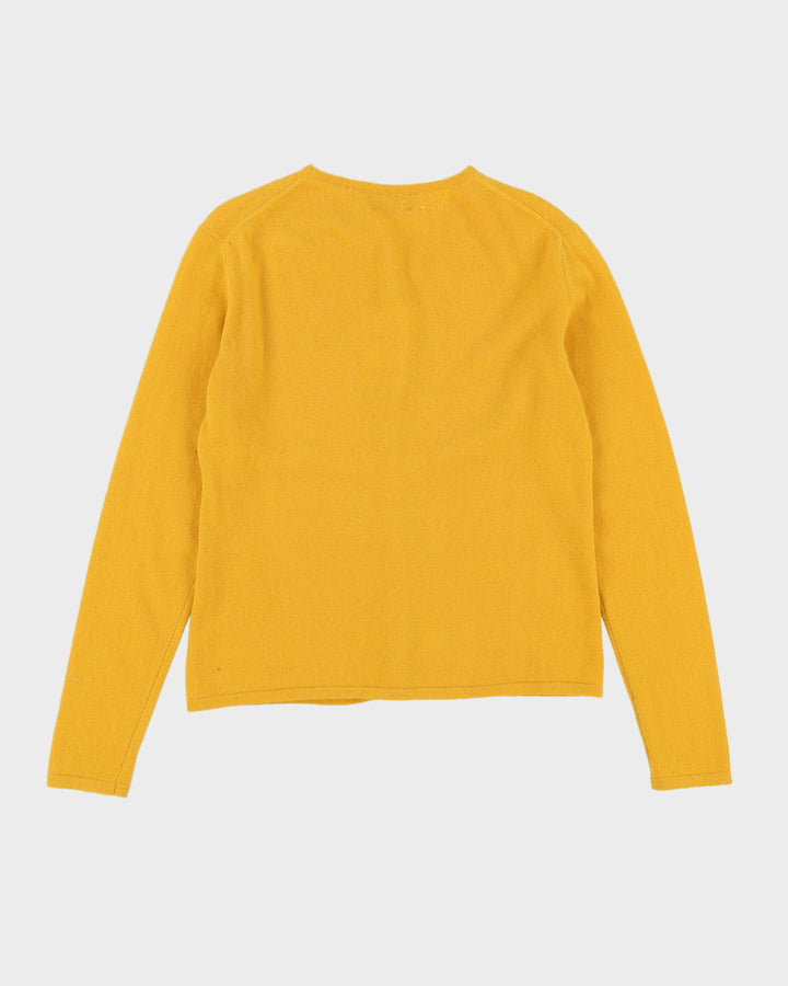 Mustard Yellow Cashmere Cardigan - S