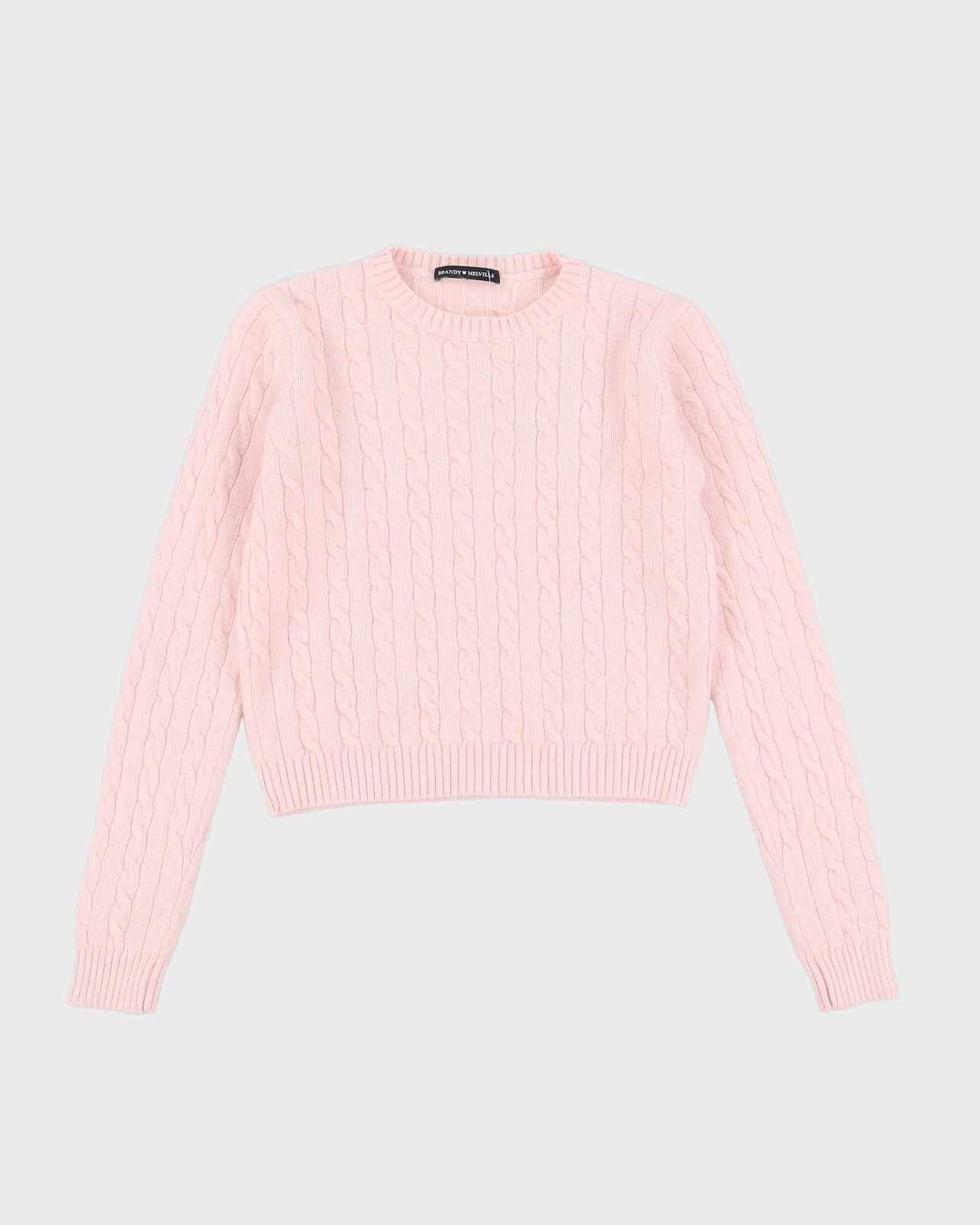 Pink Cashmere Knitted Jumper - XXS