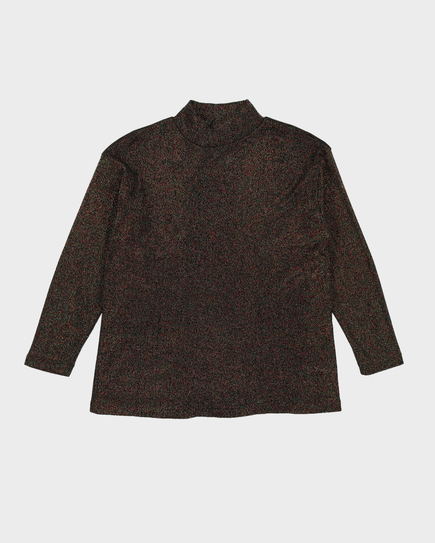 00s Lurex Glitter Long Sleeve Top - S