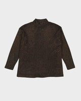 00s Lurex Glitter Long Sleeve Top - S