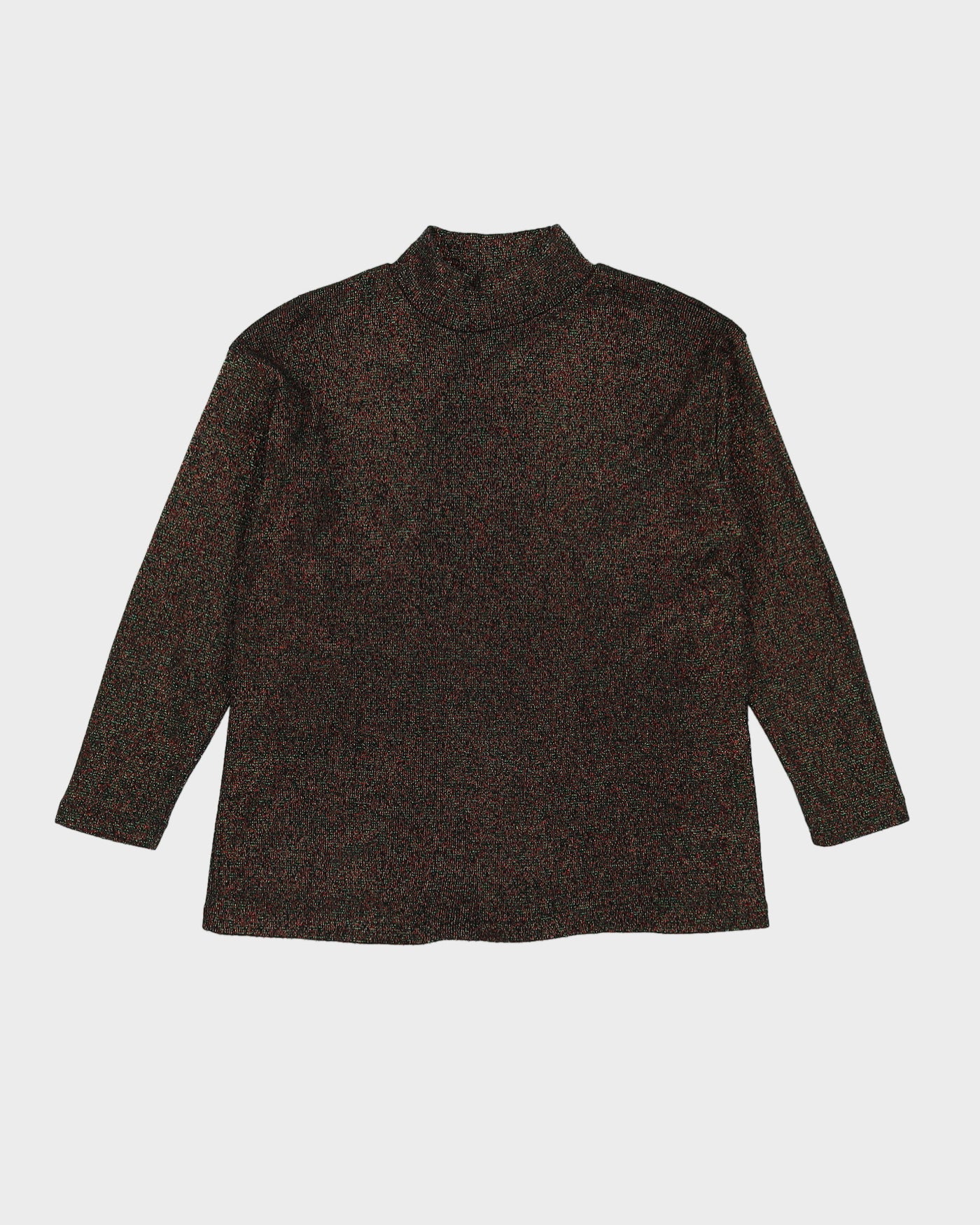 00s Lurex Glitter Long Sleeve Top - S
