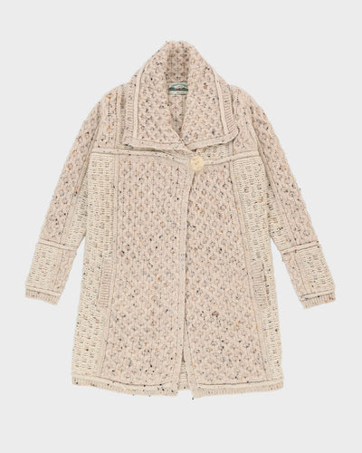 Aran Krafts Ireland Beige Knitted Cardigan - M