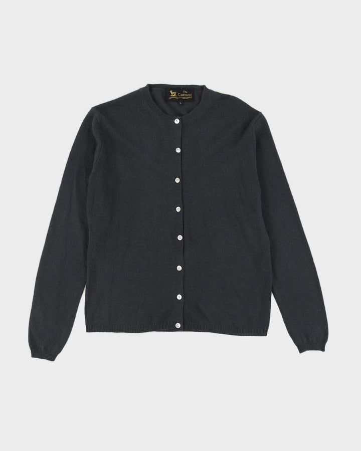 Grey Cashmere Cardigan - M