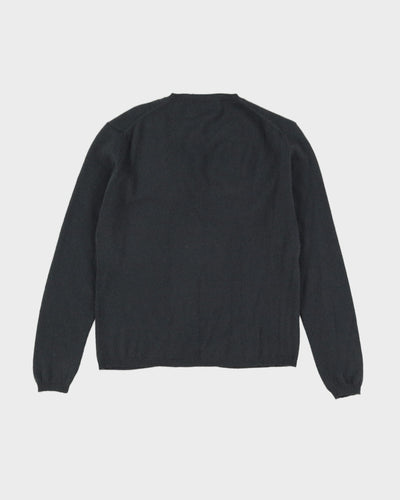 Grey Cashmere Cardigan - M