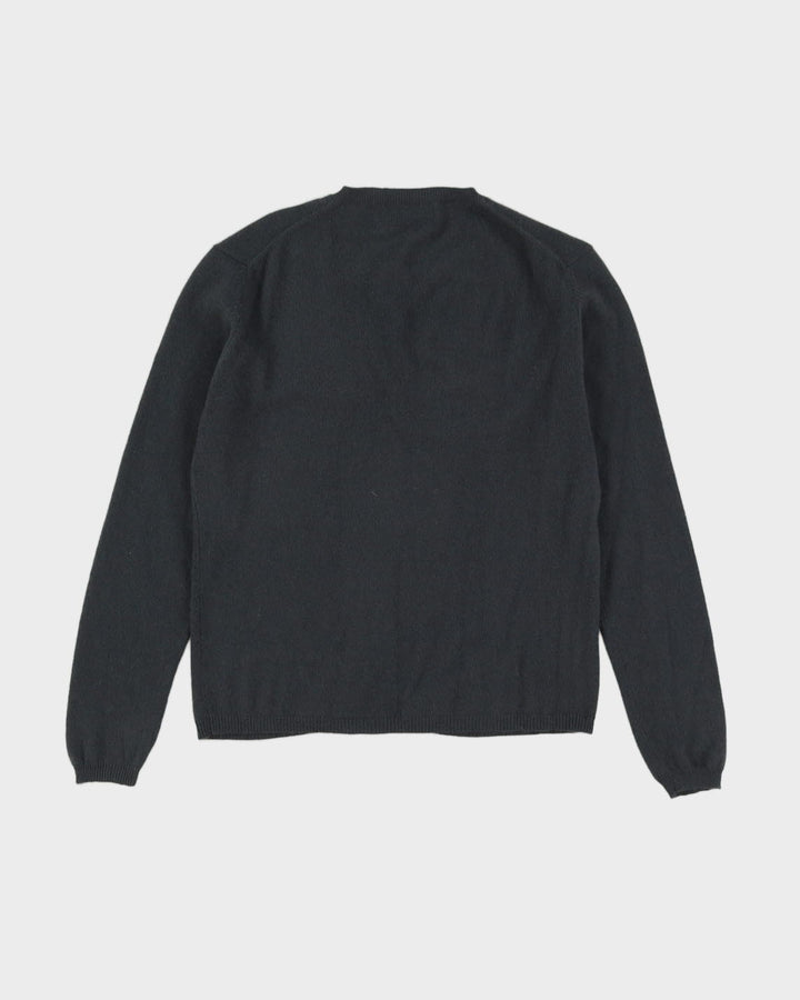 Grey Cashmere Cardigan - M