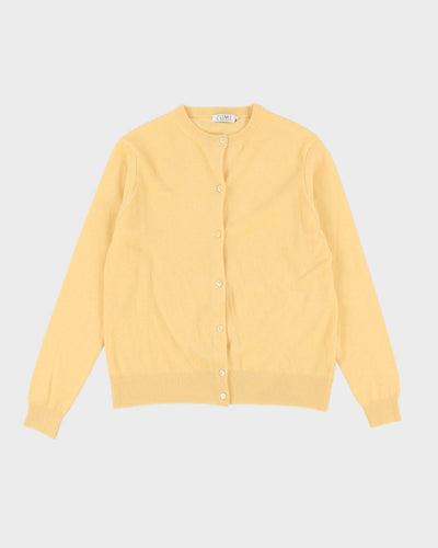 Yellow Cashmere Cardigan - S