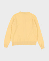 Yellow Cashmere Cardigan - S