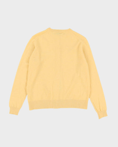 Yellow Cashmere Cardigan - S