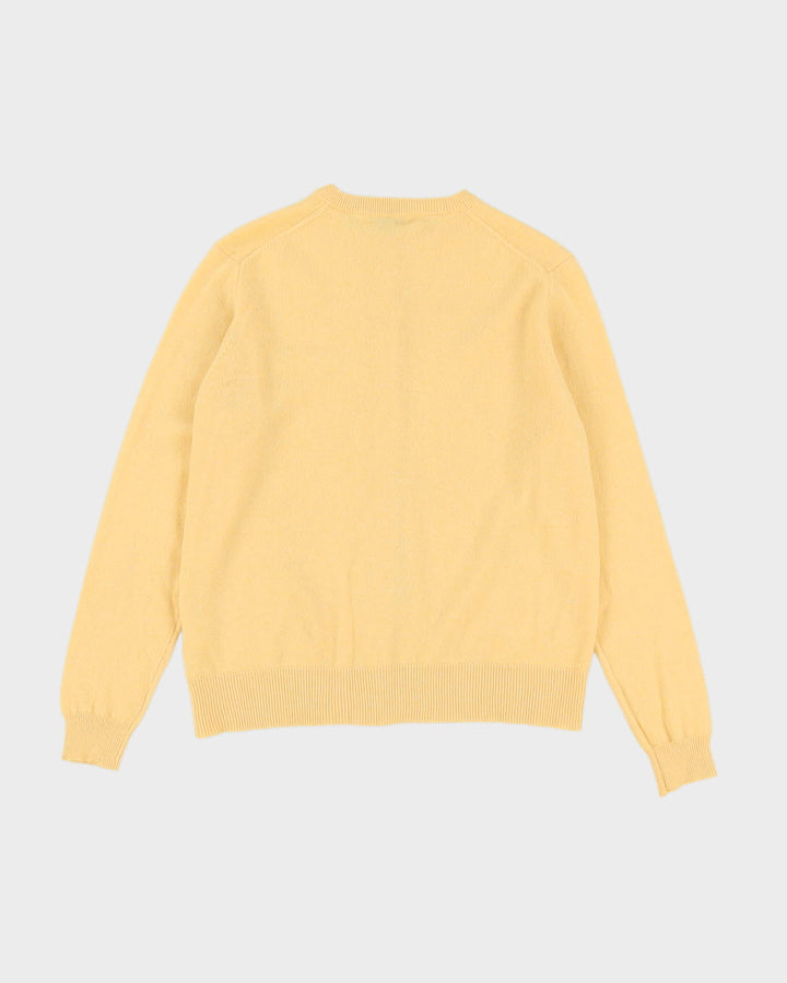 Yellow Cashmere Cardigan - S