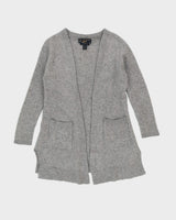 Grey Cashmere Cardigan - S