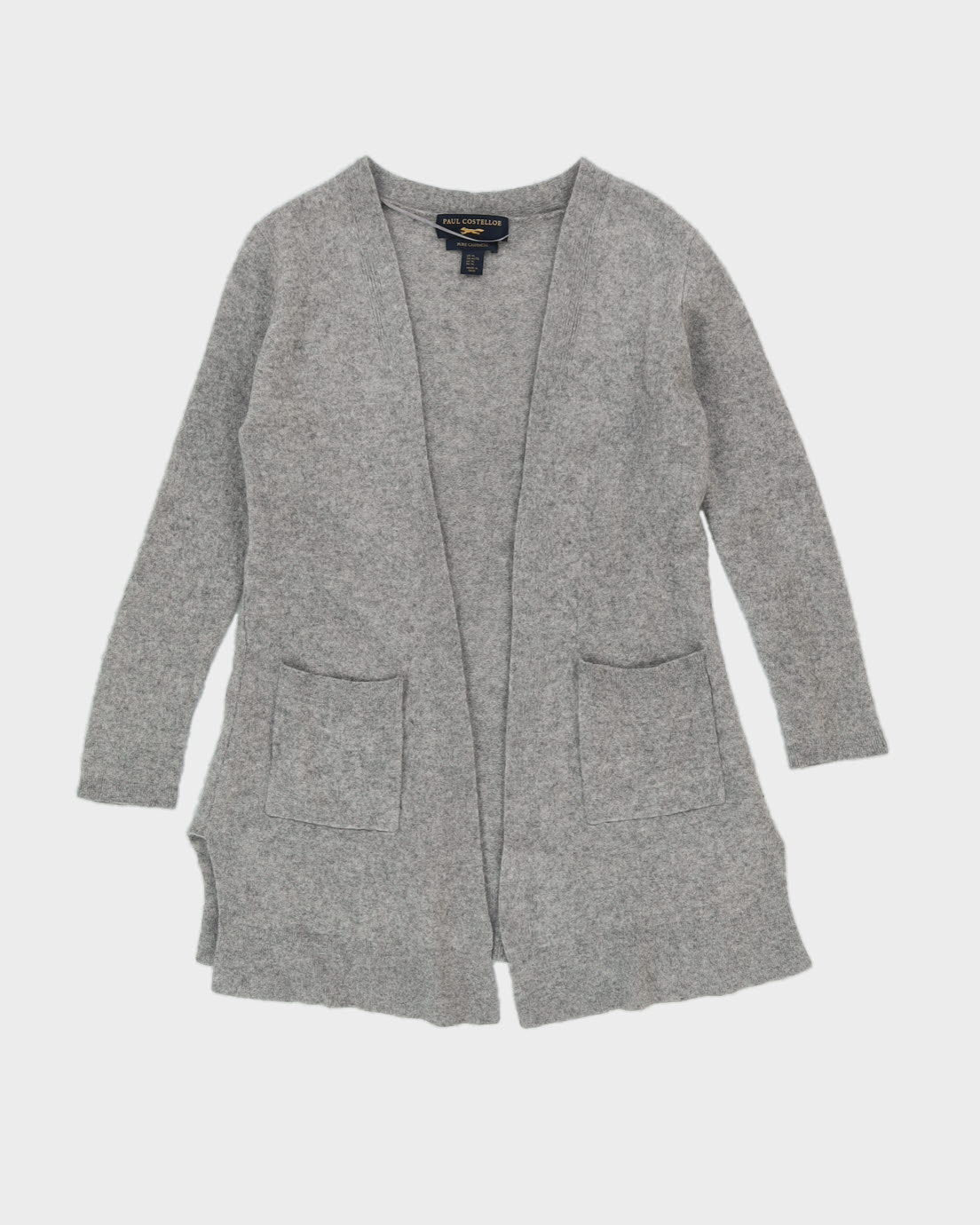 Grey Cashmere Cardigan - S