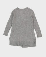 Grey Cashmere Cardigan - S
