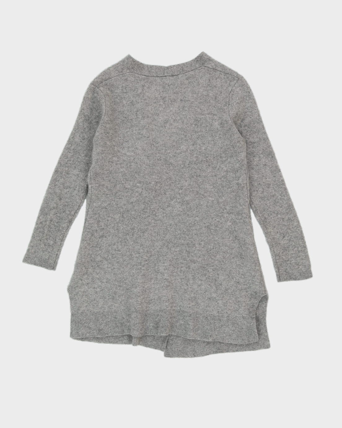 Grey Cashmere Cardigan - S
