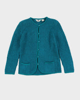 The Bay Aqua Blue Knitted Cardigan - S