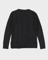 Barbour Grey Knitted Jumper - XS