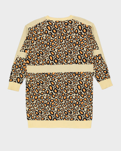 Kenzo Leopard Patterned Knitted Jumper - M