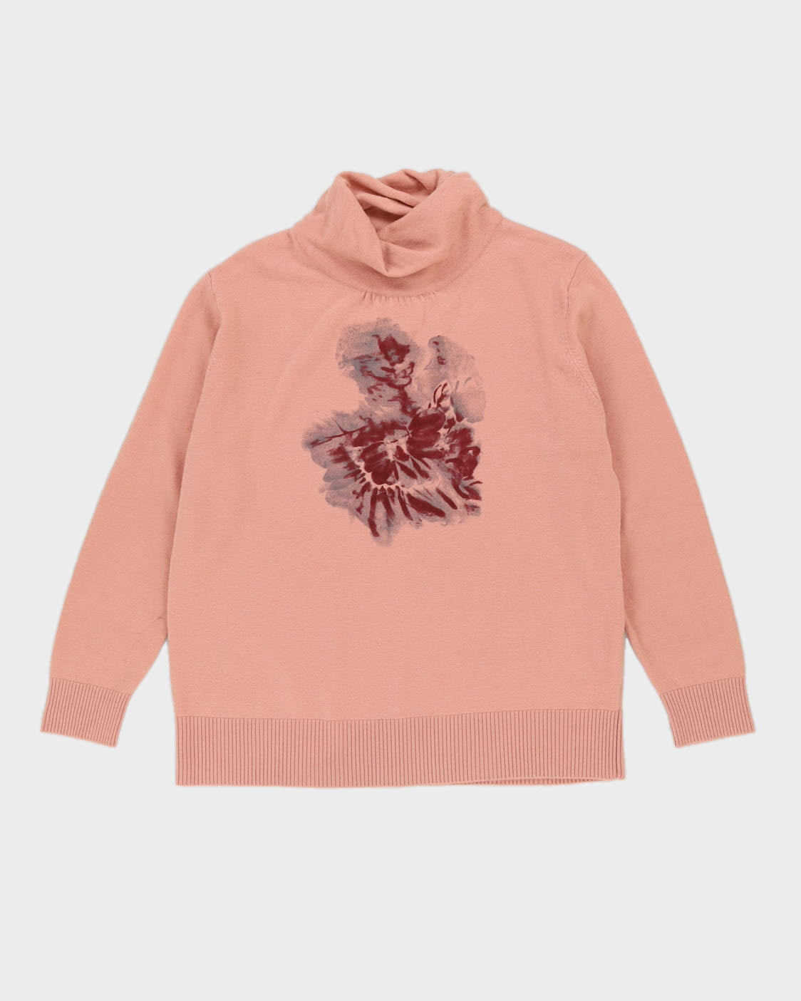 Pink Cashmere Blend Knitted Jumper - M