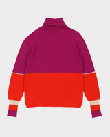 Fendi Red And Purple Cashmere Knitted Jumper - M