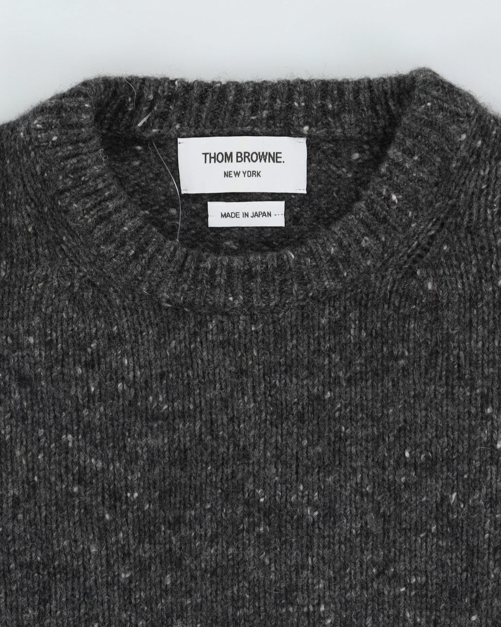 Thom Browne Grey Wool Knitted Jumper - S