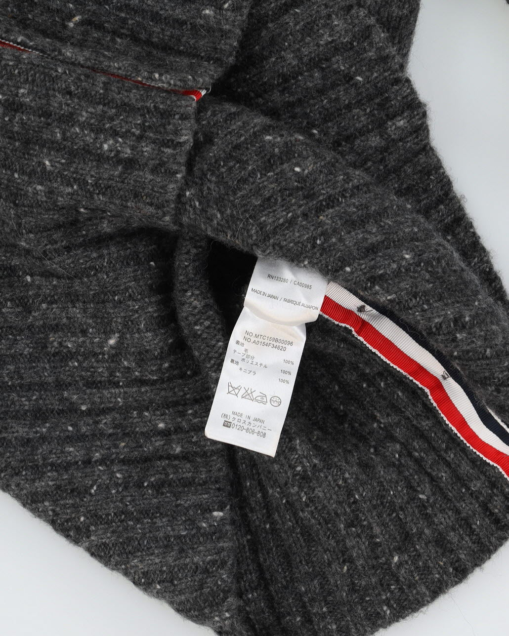 Thom Browne Grey Wool Knitted Jumper - S