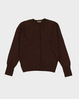 Vintage 1970s Brown Knitted Cardigan - S