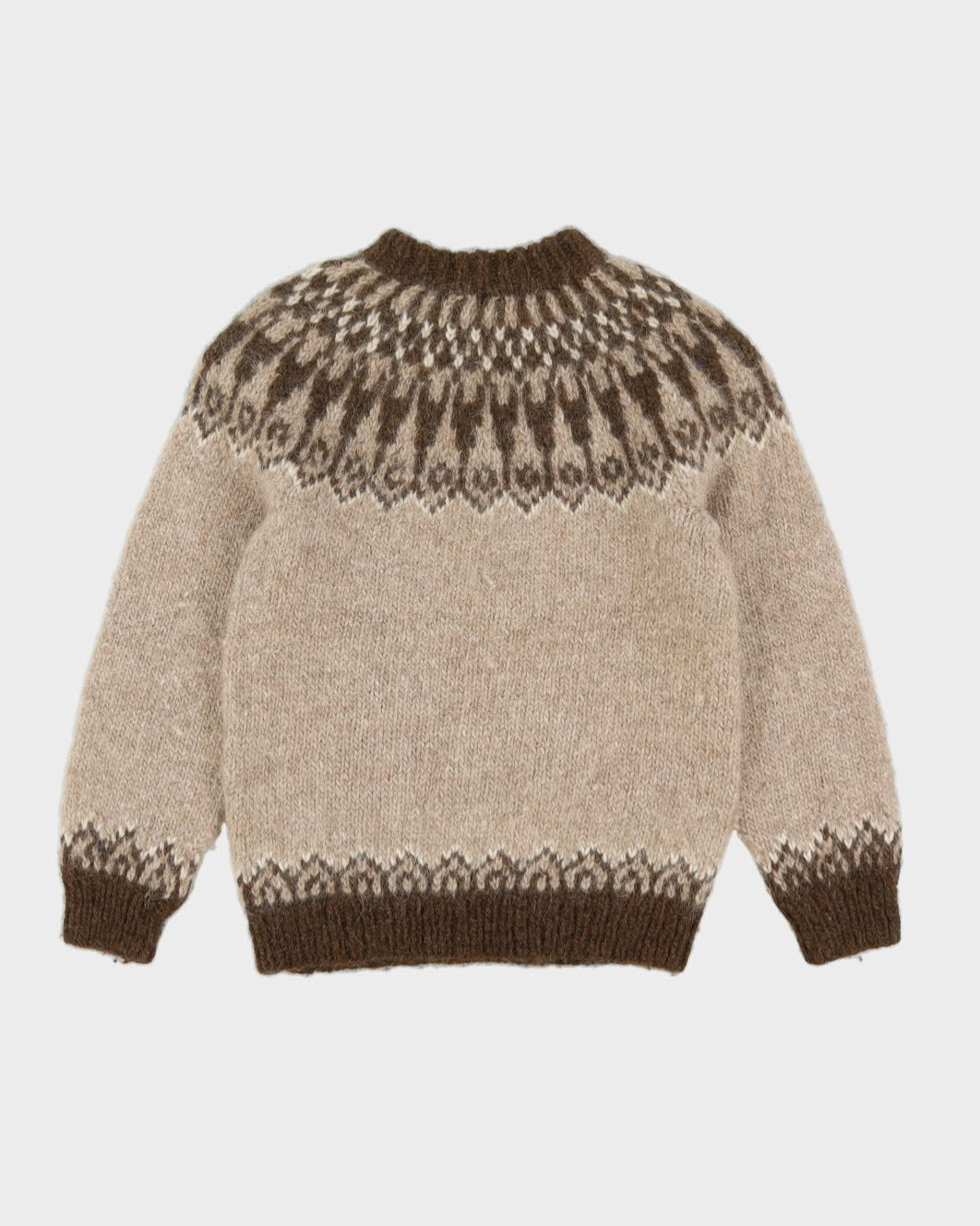 Vintage 1980s Scandi Style Knitted Jumper - XS