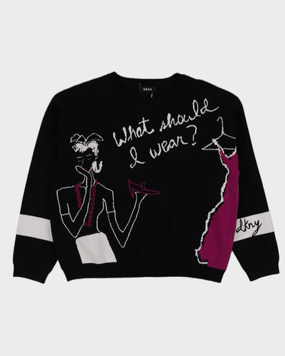 DKNY "What Should I Wear" Knitted Jumper - L