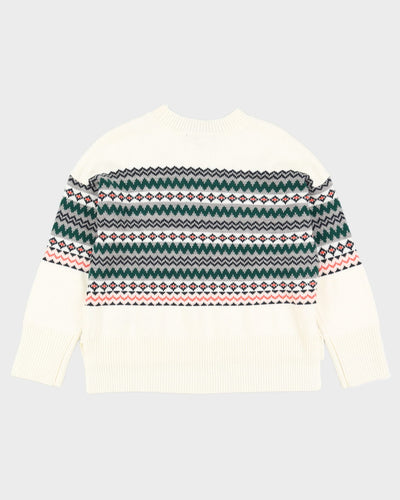 Tommy Hilfiger Oversized White Knitted Jumper - S