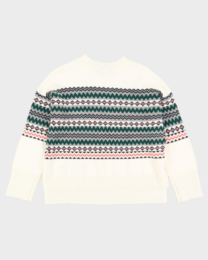 Tommy Hilfiger Oversized White Knitted Jumper - S
