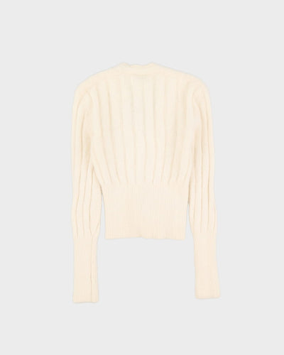 Gianni Versace Cream Knitted Jumper - XXS