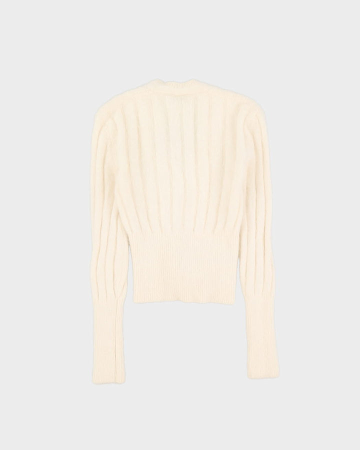 Gianni Versace Cream Knitted Jumper - XXS