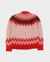Erdem X H&amp;M Red Patterned Knitted Jumper - S
