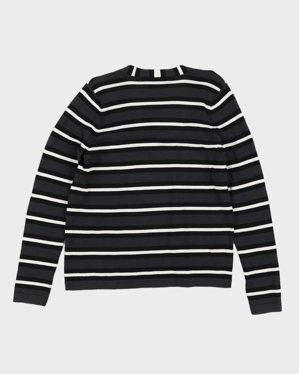 Calvin Klein Grey Striped Cardigan - S