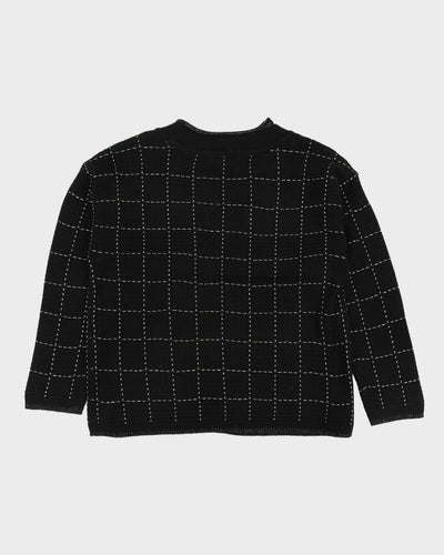 Karl Lagerfeld Black Knitted Jumper - L