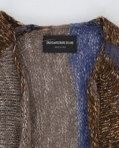 Zadig & Voltaire Blue Knitted Cardigan - M