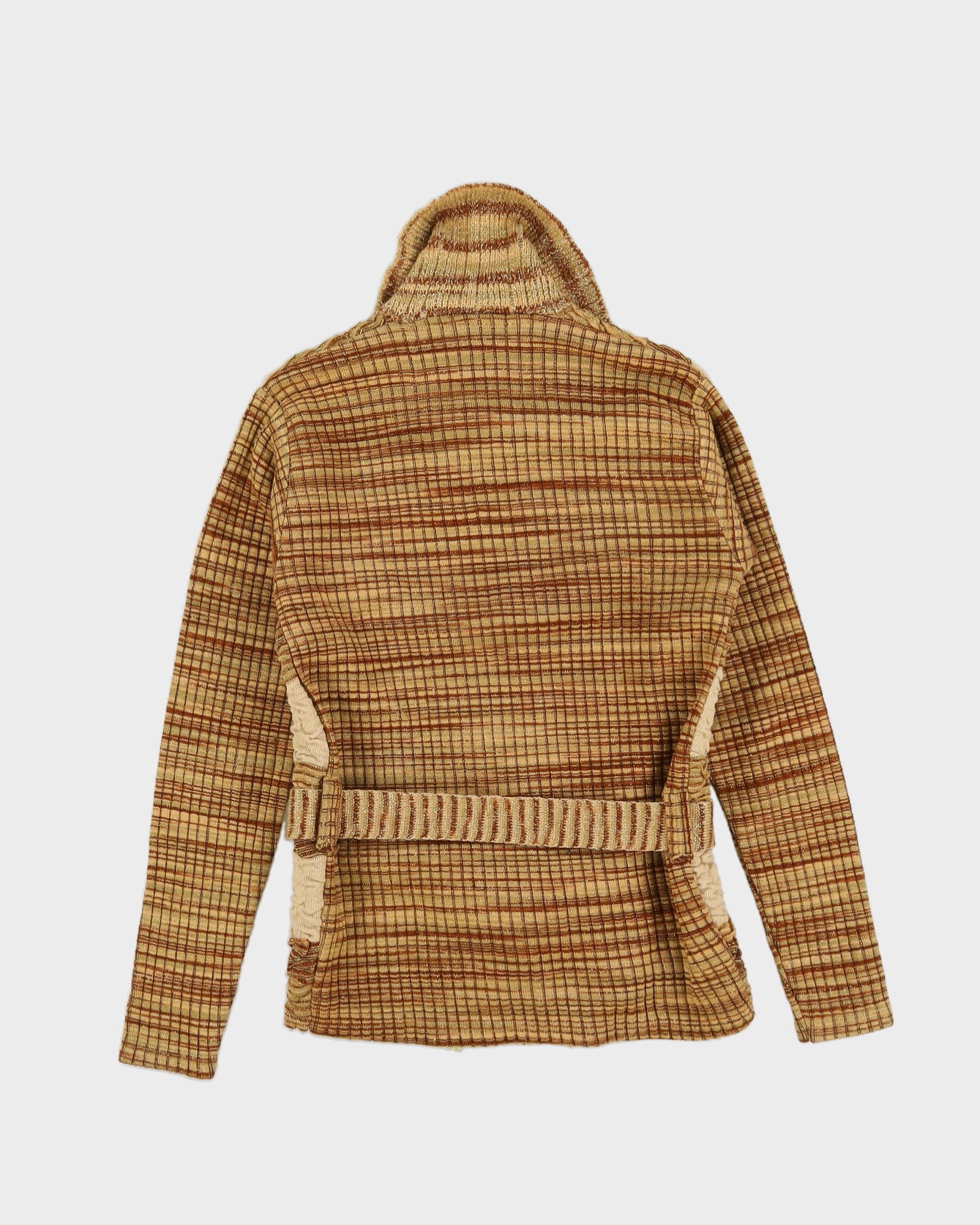 Y2K Gold  Lurex Knitted Cardigan - XS