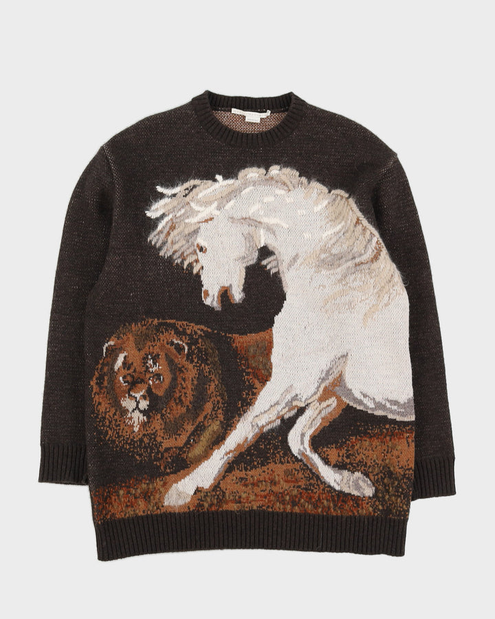 Stella McCartney Horse Patterned Knitted Jumper - M