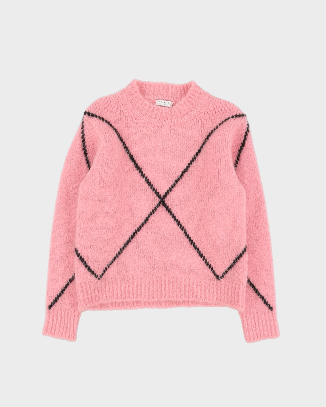 Sandro Paris Pink Knitted Jumper - XS