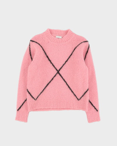 Sandro Paris Pink Knitted Jumper - XS