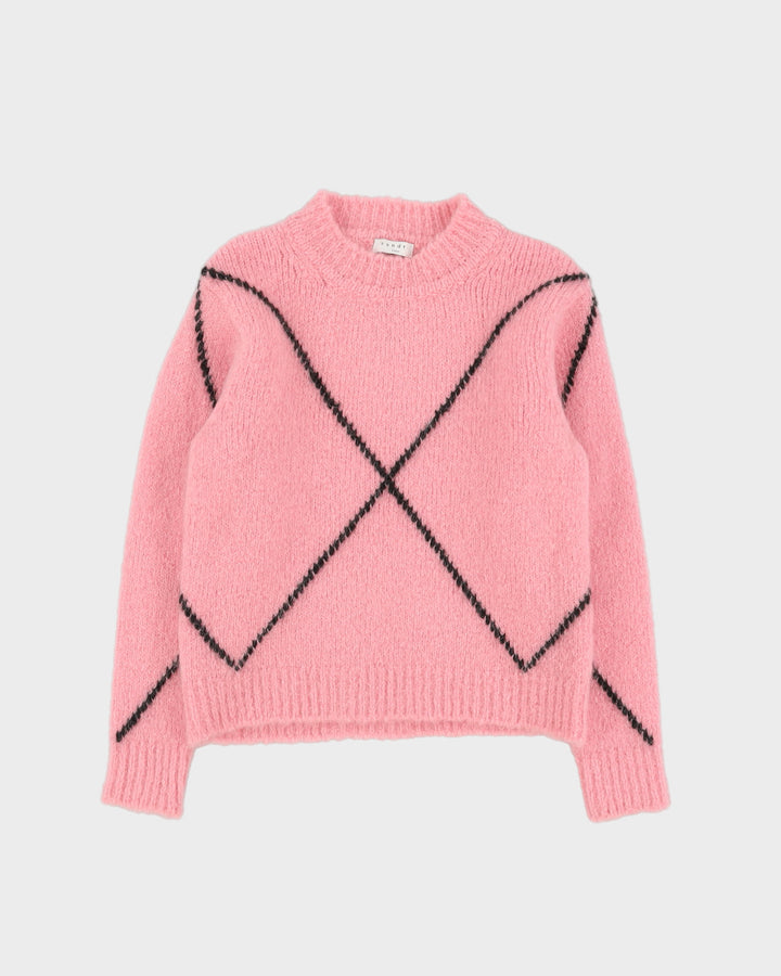 Sandro Paris Pink Knitted Jumper - XS