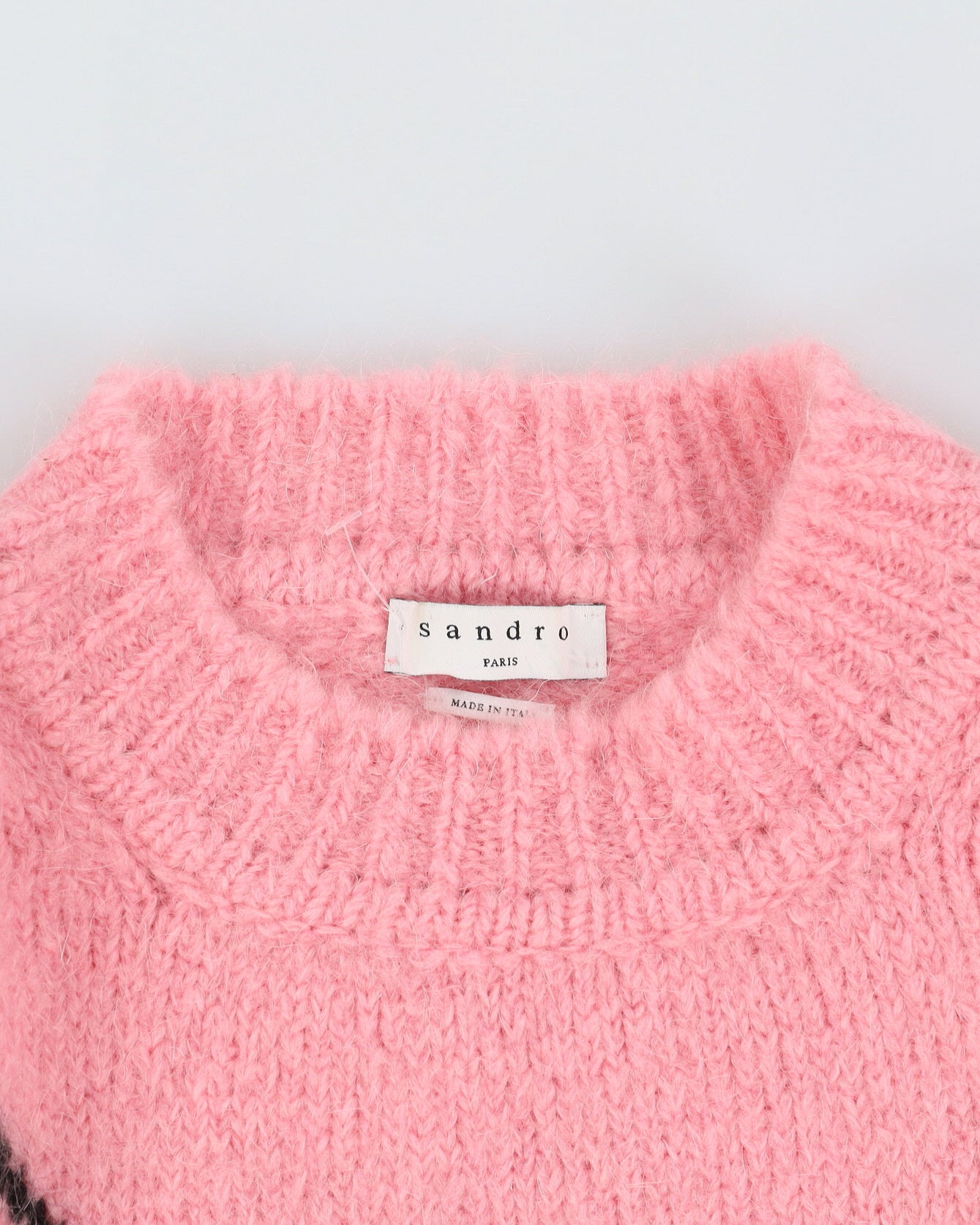 Sandro Paris Pink Knitted Jumper - XS