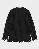 Moschino Jeans Grey Knitted Jumper - S