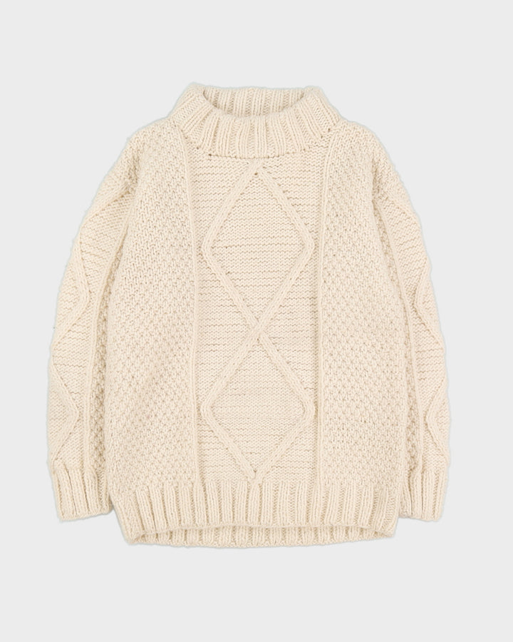 Cream South American Knitted Jumper - M