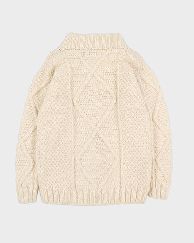 Cream South American Knitted Jumper - M