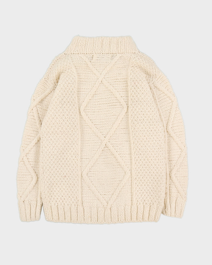 Cream South American Knitted Jumper - M