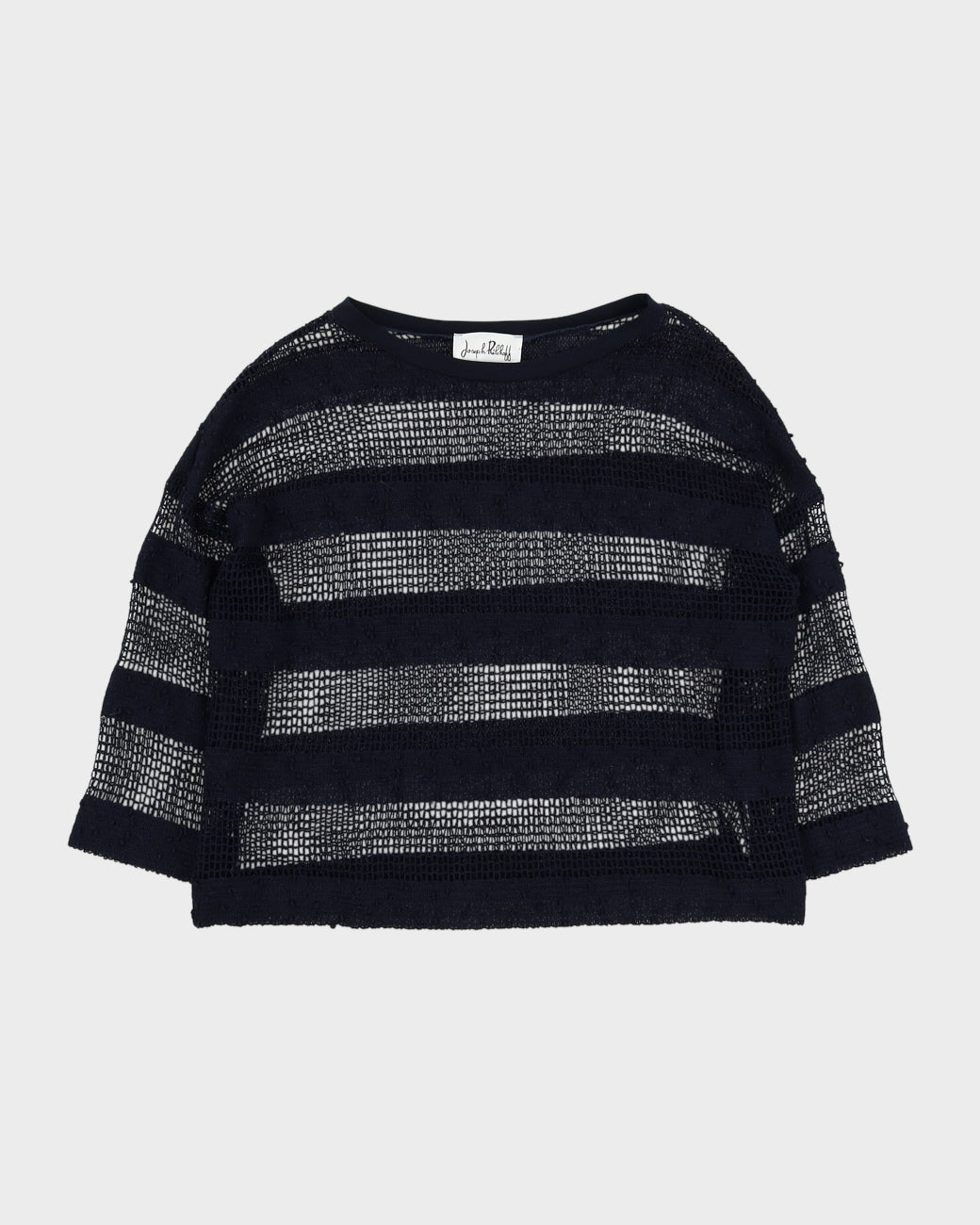 Joseph Ribkoff Blue Lace Knit Jumper - S