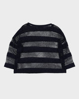 Joseph Ribkoff Blue Lace Knit Jumper - S