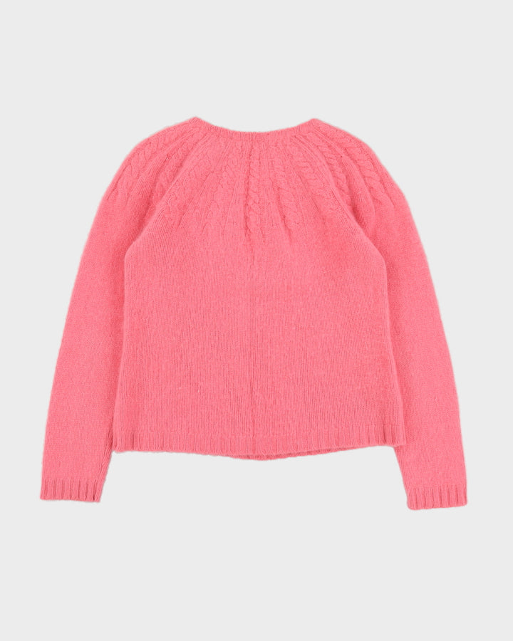 Liz Claiborne Pink Cashmere Knitted Jumper - XS